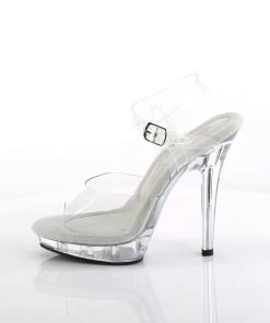 Pleaser Direct Larger Size Shoes Lip 108 Clear Sandals 7 Pleaser Direct Larger Size Shoes Lip 108 Clear Sandals