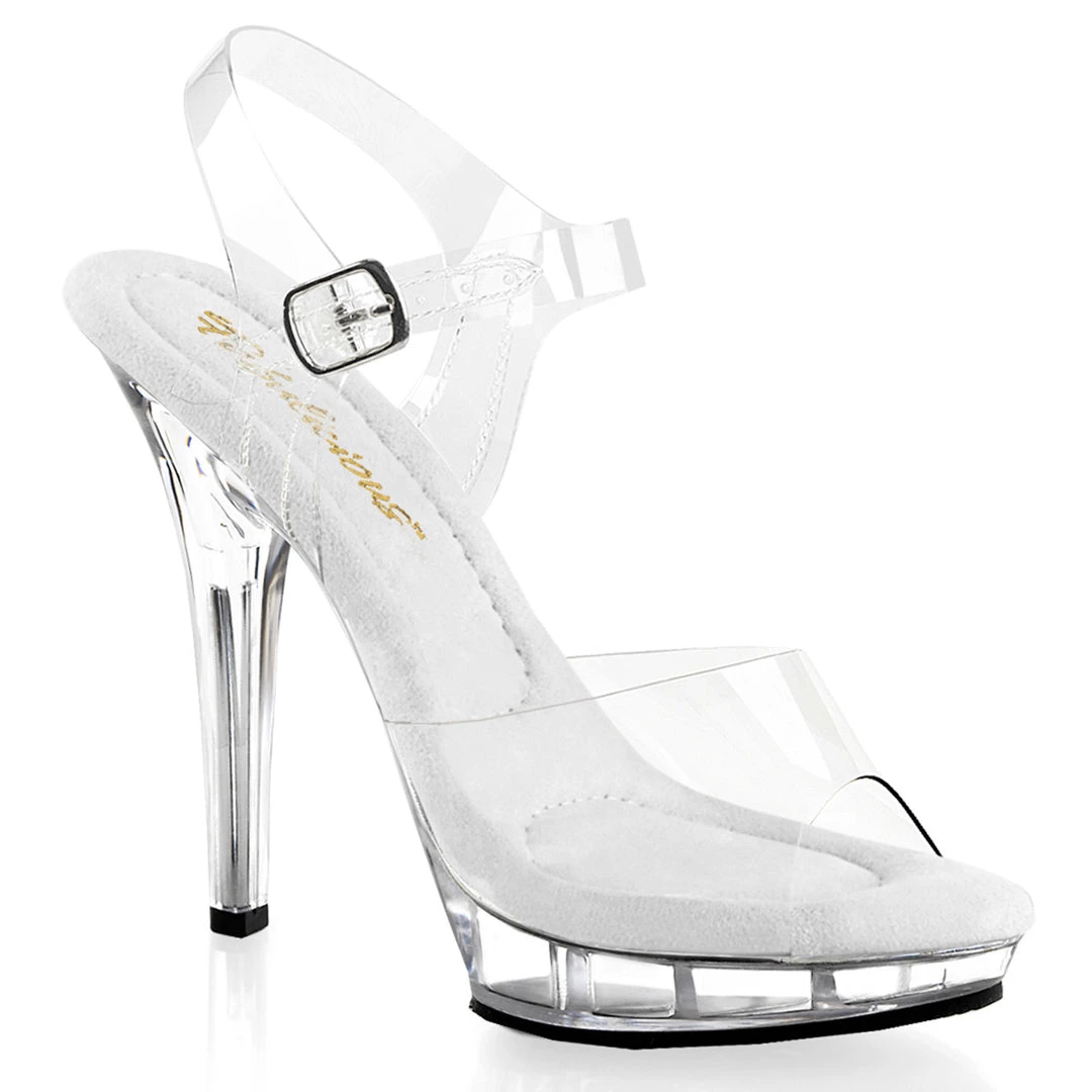 Pleaser Direct Larger Size Shoes Lip 108 Clear Sandals 1 Pleaser Direct Larger Size Shoes Lip 108 Clear Sandals