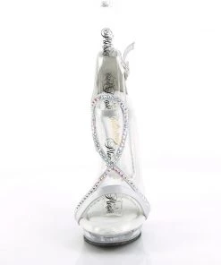 Pleaser Direct Lip 156 Silver Sandals