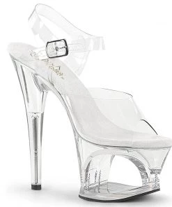 Pleaser Direct Moon 708 Clear Platforms