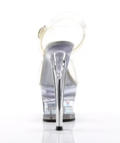 Pleaser Direct Moon 708DM Clear Rhinestone Platforms Platform Shoes