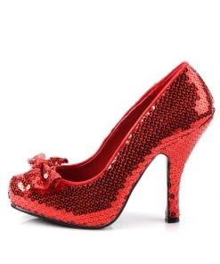 Pleaser Direct Larger Size Shoes Oz 06 Red Sequin Heels