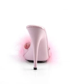 Pleaser Direct Poise 501F Baby Pink Furry Sandals 8 Pleaser Direct Poise 501F Baby Pink Furry Sandals