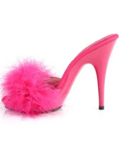 Pleaser Direct Poise 501F Hot Pink Furry Sandals Larger Size Shoes 7 Pleaser Direct Poise 501F Hot Pink Furry Sandals Larger Size Shoes