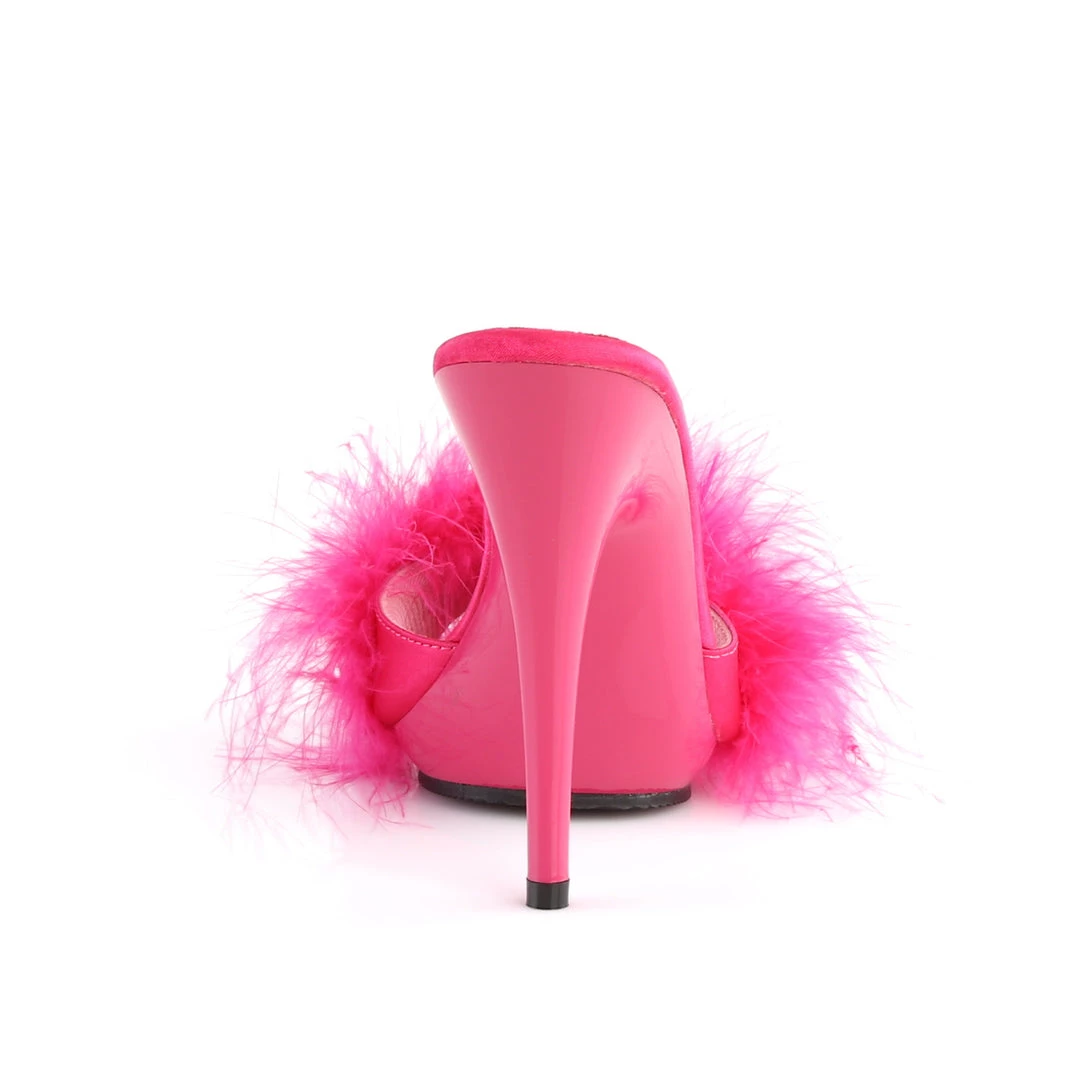 Pleaser Direct Poise 501F Hot Pink Furry Sandals Larger Size Shoes 4 Pleaser Direct Poise 501F Hot Pink Furry Sandals Larger Size Shoes