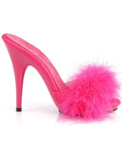 Pleaser Direct Poise 501F Hot Pink Furry Sandals Larger Size Shoes 9 Pleaser Direct Poise 501F Hot Pink Furry Sandals Larger Size Shoes