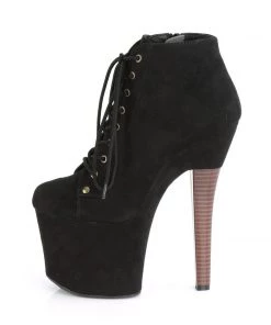 Pleaser Direct Radiant 1005 Black Ankle Boots
