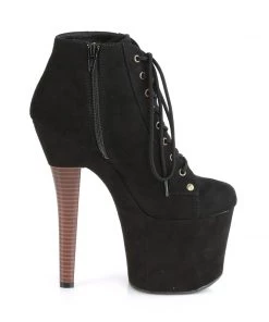Pleaser Direct Radiant 1005 Black Ankle Boots