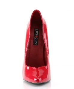 Pleaser Direct Scream 01 Red Patent Steel Heels Larger Size Shoes