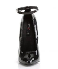 Pleaser Direct Larger Size Shoes Scream 12 Black Patent Steel High Heels