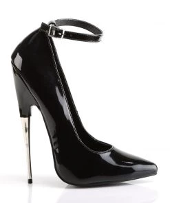 Pleaser Direct Larger Size Shoes Scream 12 Black Patent Steel High Heels