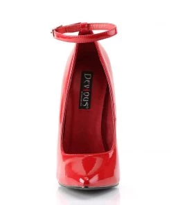 Pleaser Direct Scream 12 Red Patent Steel High Heels