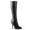 Pleaser Direct Seduce 2000 Black Faux Leather Knee High Boots Larger Size Shoes