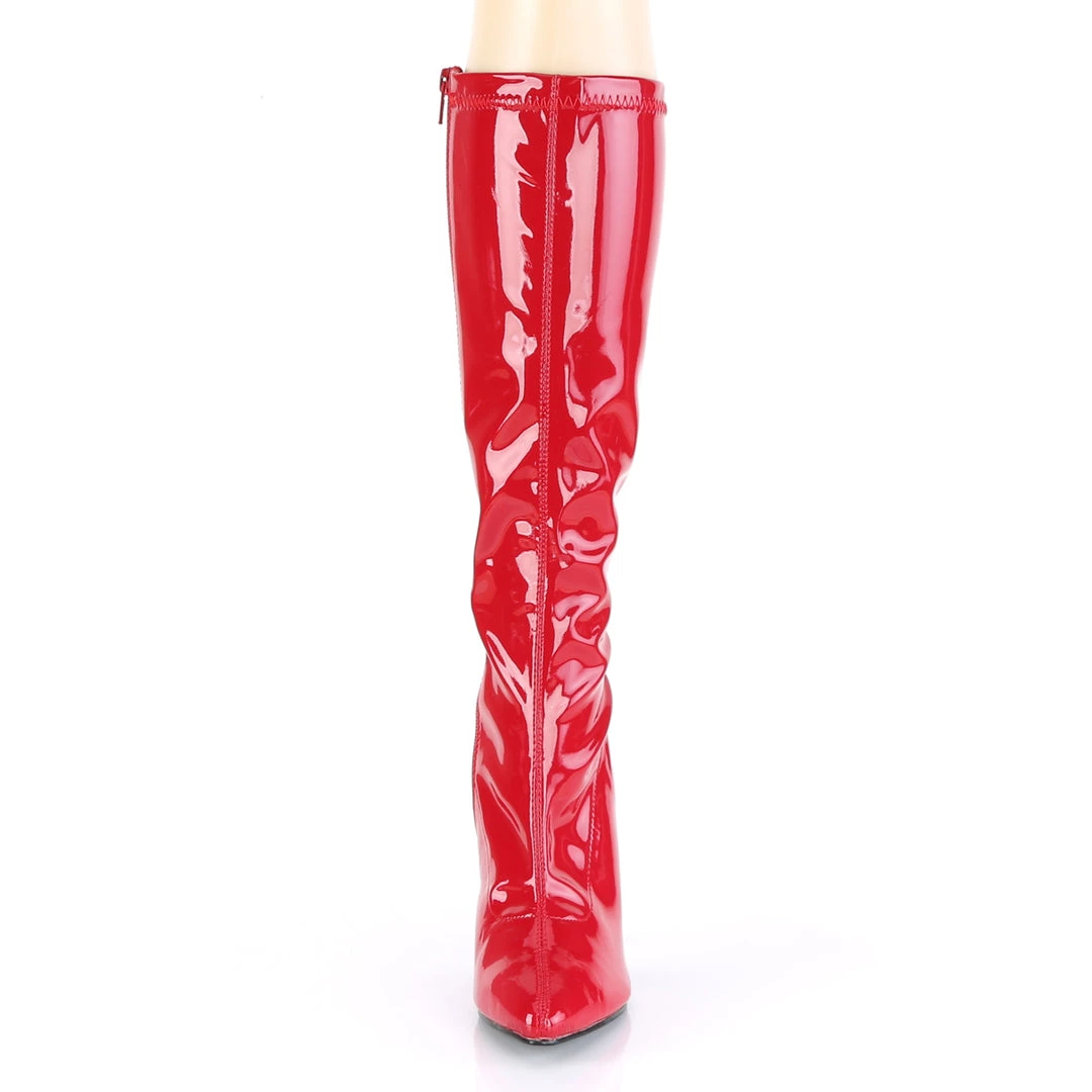 Pleaser Direct Seduce 2000 Red Patent Knee High Boots Larger Size Shoes 2 Pleaser Direct Seduce 2000 Red Patent Knee High Boots Larger Size Shoes