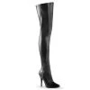Pleaser Direct Larger Size Shoes Seduce 3000 Black Matte Thigh High Boots