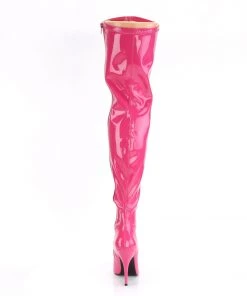 Pleaser Direct Seduce 3000 Hot Pink Patent Thigh High Boots 8 Pleaser Direct Seduce 3000 Hot Pink Patent Thigh High Boots