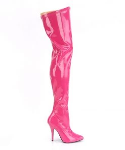 Pleaser Direct Seduce 3000 Hot Pink Patent Thigh High Boots 9 Pleaser Direct Seduce 3000 Hot Pink Patent Thigh High Boots