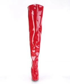 Pleaser Direct Seduce 3010 Red Patent Thigh High Boots