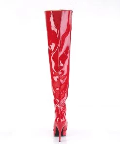 Pleaser Direct Seduce 3010 Red Patent Thigh High Boots 8 Pleaser Direct Seduce 3010 Red Patent Thigh High Boots