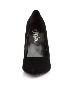 Pleaser Direct Seduce 420 Black Velvet Heels