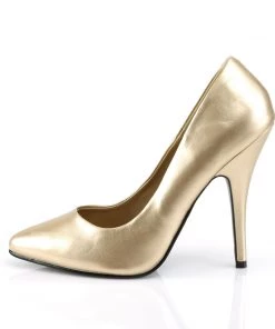 Pleaser Direct Seduce 420 Gold Faux Leather Heels 7 Pleaser Direct Seduce 420 Gold Faux Leather Heels
