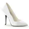 Pleaser Direct Seduce 420 White Patent Heels