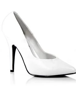 Pleaser Larger Size Shoes SEDUCE 420 White 5" Heel