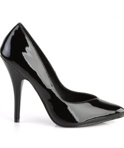 Pleaser Direct Seduce 420V Black Patent Pumps