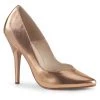 Pleaser Direct Larger Size Shoes Seduce 420V Rose Gold Matte Pumps