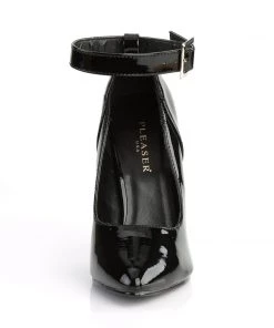 Pleaser Direct Larger Size Shoes Seduce 431 Black Patent Pumps