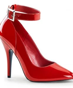 Pleaser Direct Larger Size Shoes Seduce 431 Red Patent Pumps