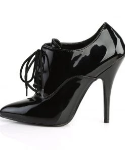 Pleaser Direct Seduce 460 Black Patent Ankle Boots 7 Pleaser Direct Seduce 460 Black Patent Ankle Boots