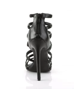 Pleaser Direct Sexy 15 Black Faux Leather T Strap Strappy Sandals 8 Pleaser Direct Sexy 15 Black Faux Leather T Strap Strappy Sandals