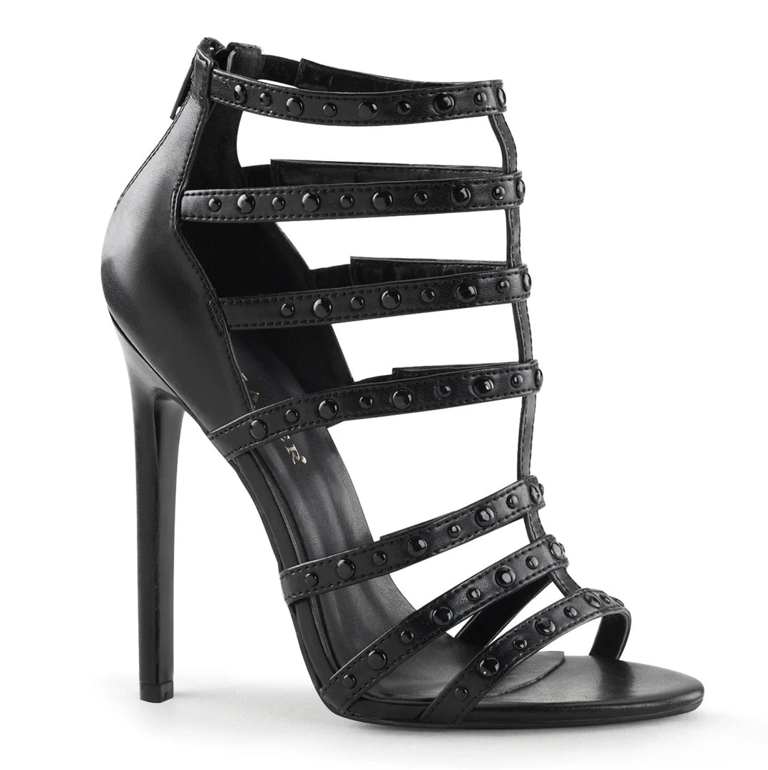 Pleaser Direct Sexy 15 Black Faux Leather T Strap Strappy Sandals 1 Pleaser Direct Sexy 15 Black Faux Leather T Strap Strappy Sandals