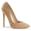 Pleaser SEXY 20 Cork Vegan 5" Heel