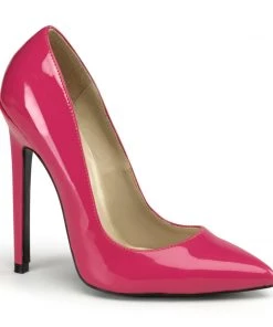 Pleaser Direct Sexy 20 Pink Patent Stiletto Heels Larger Size Shoes
