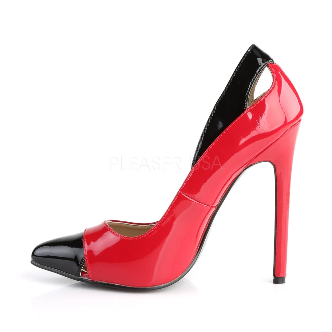 Pleaser Direct Larger Size Shoes Sexy 22 Red And Black Pointed Stiletto Heels 3 Pleaser Direct Larger Size Shoes Sexy 22 Red And Black Pointed Stiletto Heels