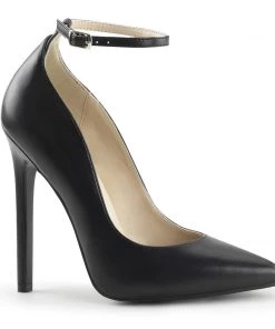 BananaShoes SEXY 23 Black Vegan 5" Heel Larger Size Shoes