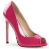 Pleaser Direct Larger Size Shoes Sexy 42 Hot Pink Patent Peep Toe Pumps