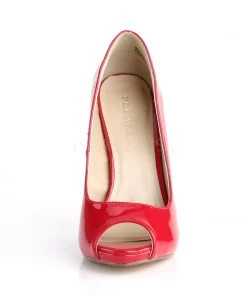 BananaShoes Bestsellers NEXT DAY DELIVERY | Sexy 42 Red Patent Peep Toe Pumps | Size 8