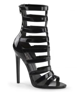 BananaShoes NEXT DAY DELIVERY | Sexy 52 Black Patent Caged Heels | UK 5 Bestsellers
