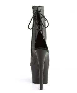 Pleaser Direct Sky 1018 Black Matte Ankle Boots