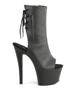 Pleaser Direct Sky 1018 Black Matte Ankle Boots