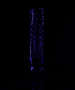 Pleaser Direct Sky 1020TT Black Patent & Neon Pink Ankle Boots