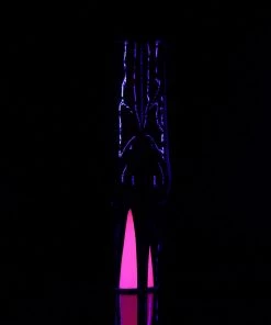 Pleaser Direct Sky 1020TT Black Patent & Neon Pink Ankle Boots 8 Pleaser Direct Sky 1020TT Black Patent & Neon Pink Ankle Boots