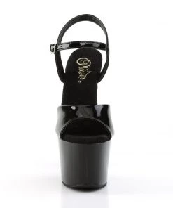 Pleaser Direct Sky 309 Black Patent Platforms Larger Size Shoes