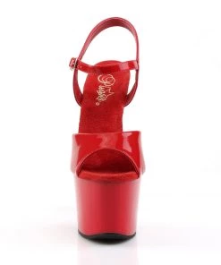 Pleaser Direct Sky 309 Red Patent Platforms