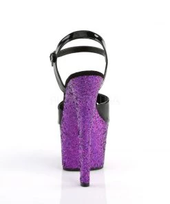 Pleaser Direct Sky 309LG Purple Glitter Platforms Glitter Shoes 8 Pleaser Direct Sky 309LG Purple Glitter Platforms Glitter Shoes
