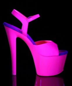 Pleaser Direct Sky 309UV Neon Pink Platforms