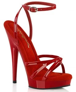 Pleaser Sultry 638 Red Sandals Larger Size Shoes